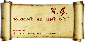 Moldoványi Győző névjegykártya