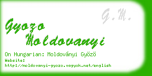 gyozo moldovanyi business card
