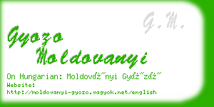 gyozo moldovanyi business card